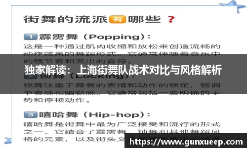 独家解读：上海街舞队战术对比与风格解析